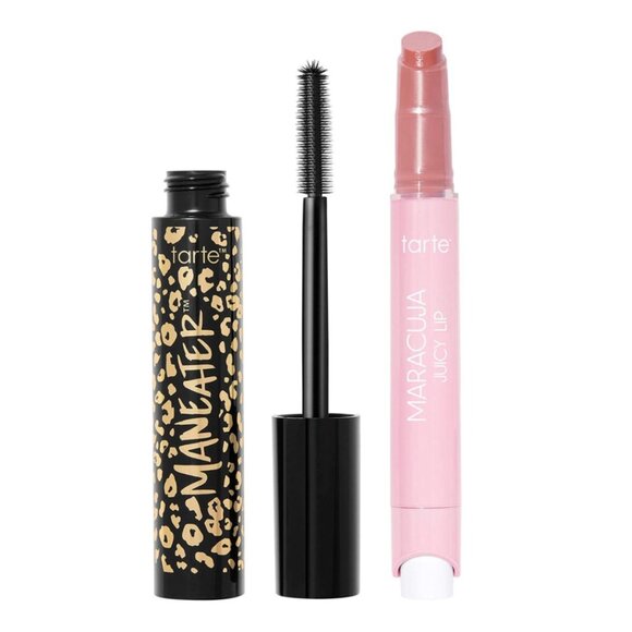 tarte Other - Tarte Maneater Mascara Black + Maracuja Juicy Lip Balm Orchid -2pc Set  Brand Ne